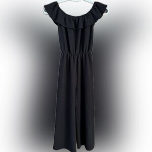 Kids Caution To The Wind Black Romper